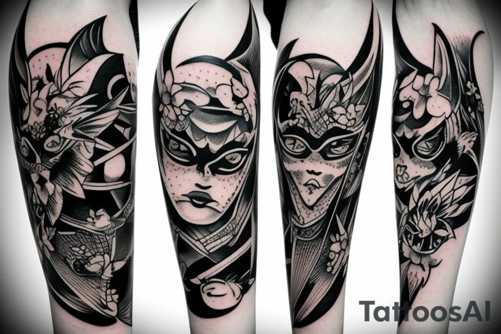 the bat tattoo idea