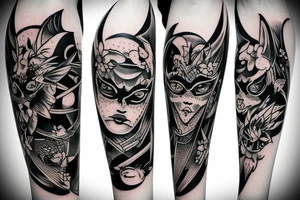 the bat tattoo idea