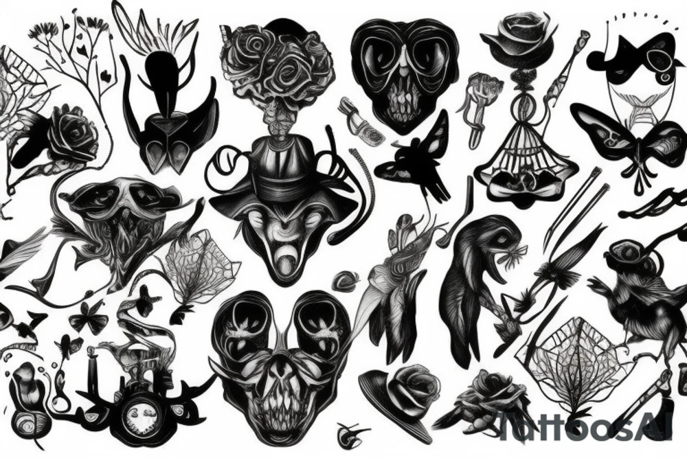 black hunter tattoo idea