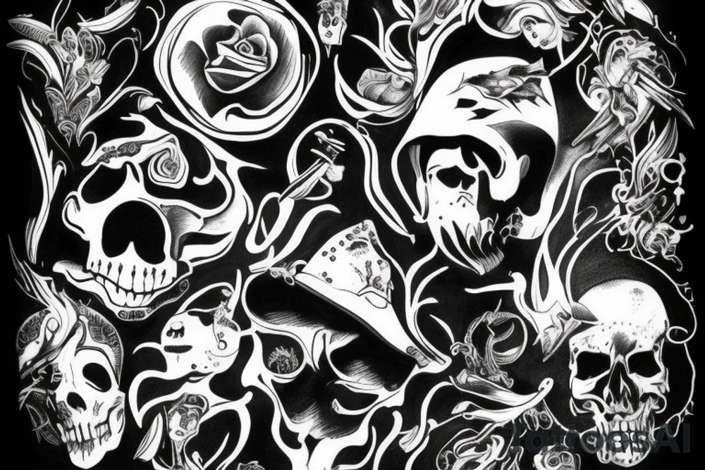 black hunter mamont tattoo idea