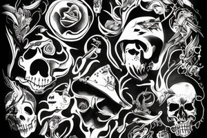 black hunter mamont tattoo idea