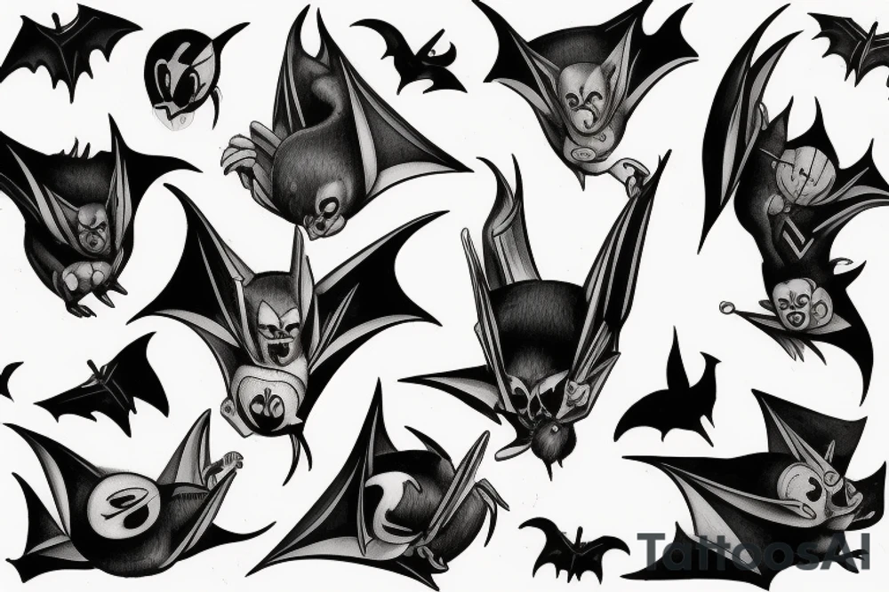 the bat tattoo idea