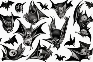 the bat tattoo idea