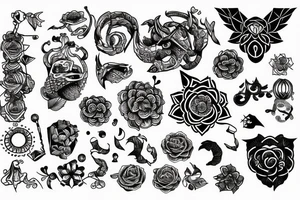 html and css together tattoo idea