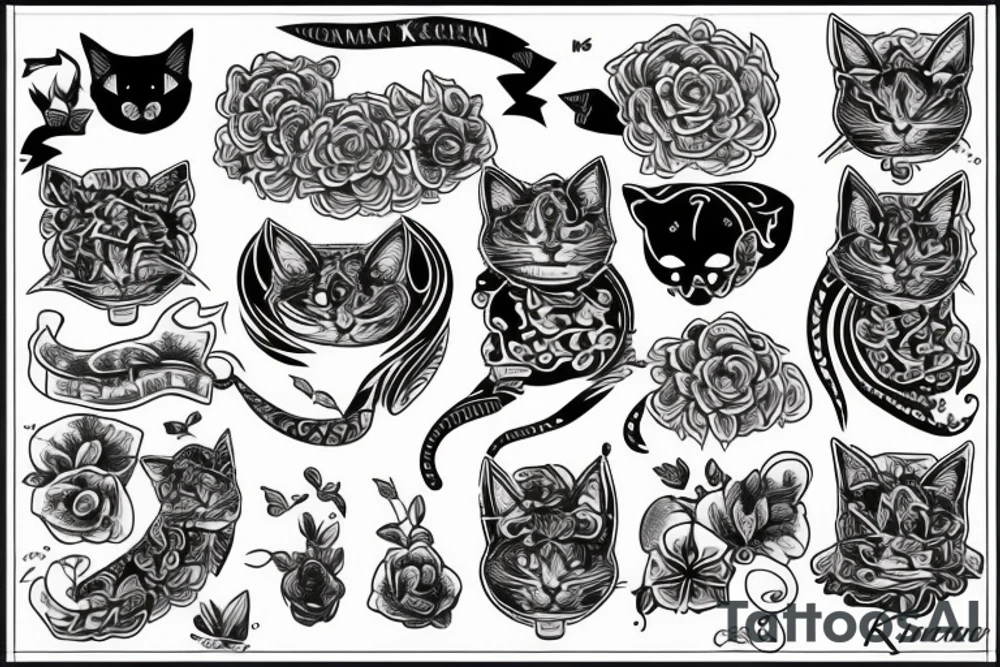 Кошка tattoo idea
