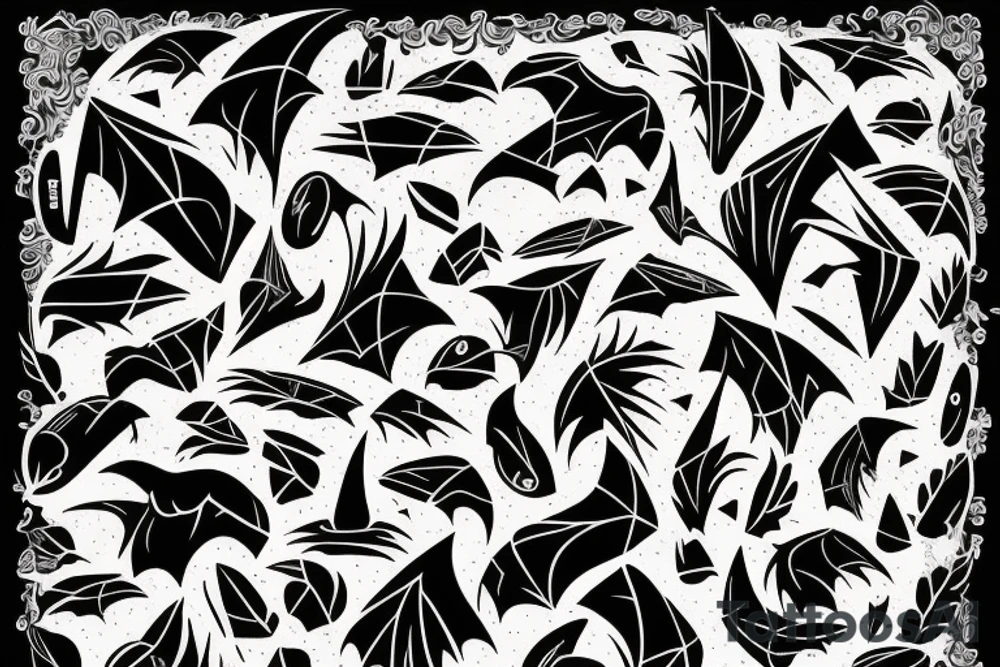 the bat tattoo idea