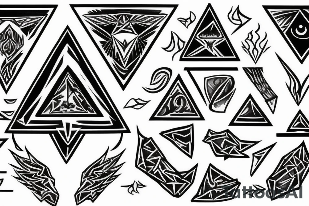 Triangle. Fire. Blue Fire. Energy. Harmony. Balance. tattoo idea Triangle. Fire. Blue Fire. Energy. Harmony. Balance. tattoo idea