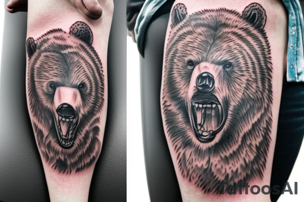 Angry Bear tattoo idea
