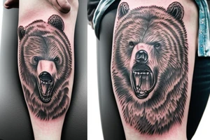 Angry Bear tattoo idea