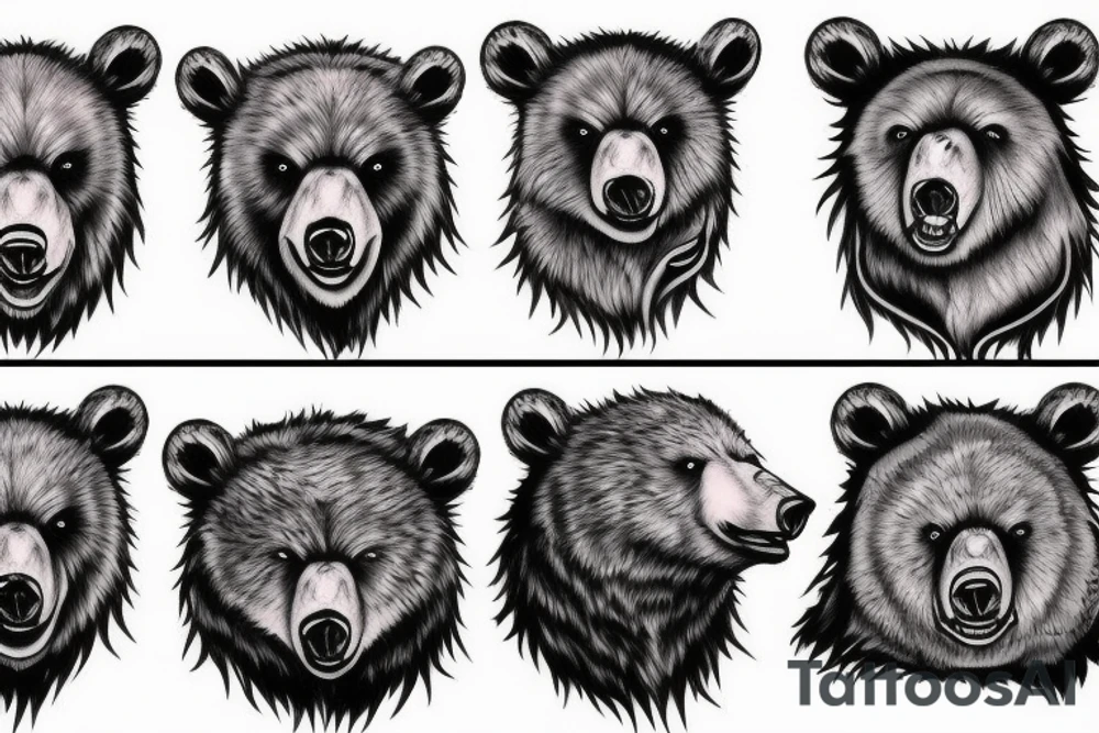 Angry Bear tattoo idea
