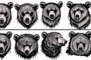 Angry Bear tattoo idea