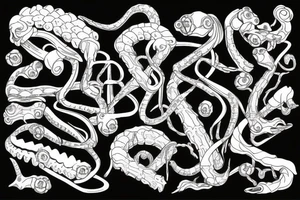 snake bones tattoo idea