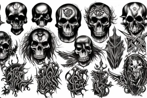 Deathmetal group tattoo idea