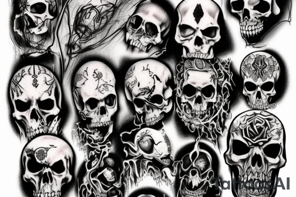 Deathmetal group tattoo idea