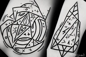 Triangle. Fire. Blue Fire. Energy. Harmony. Balance. tattoo idea
