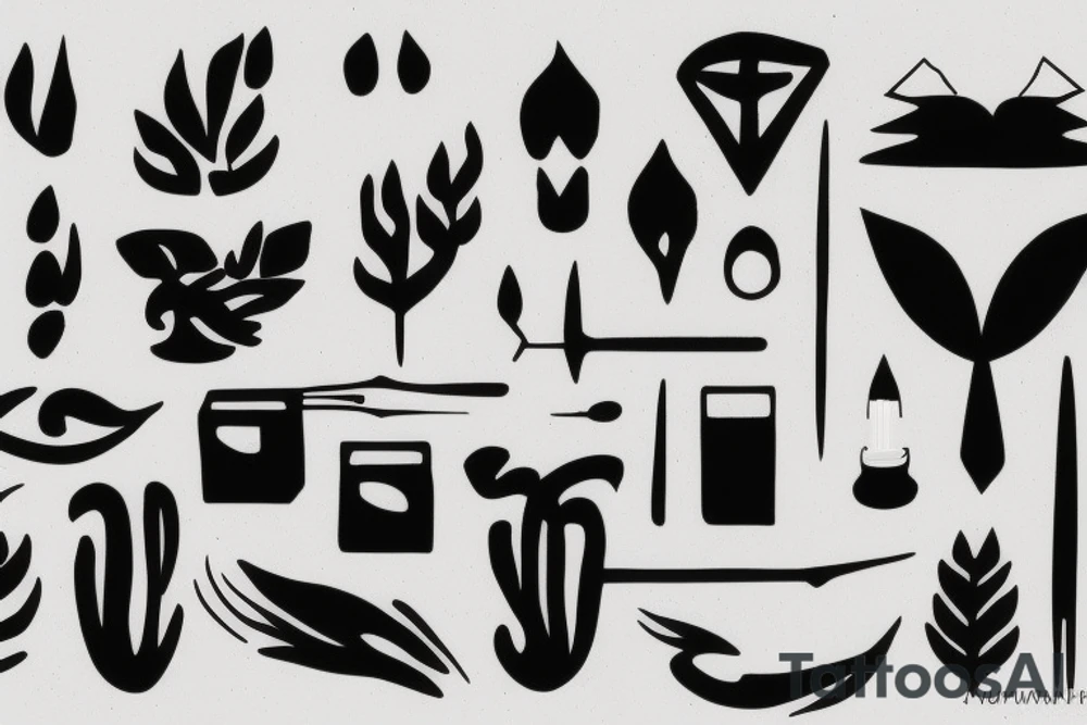 Minimal art tattoo idea