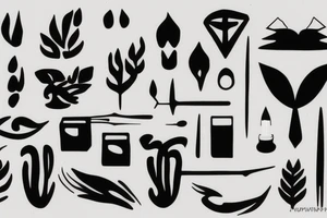 Minimal art tattoo idea