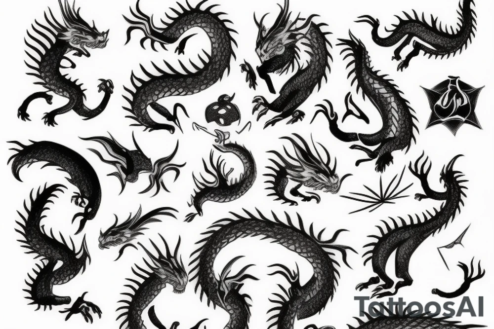 small tattoo for man dragon tattoo idea