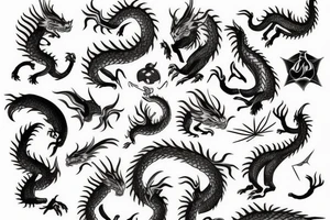 small tattoo for man dragon tattoo idea