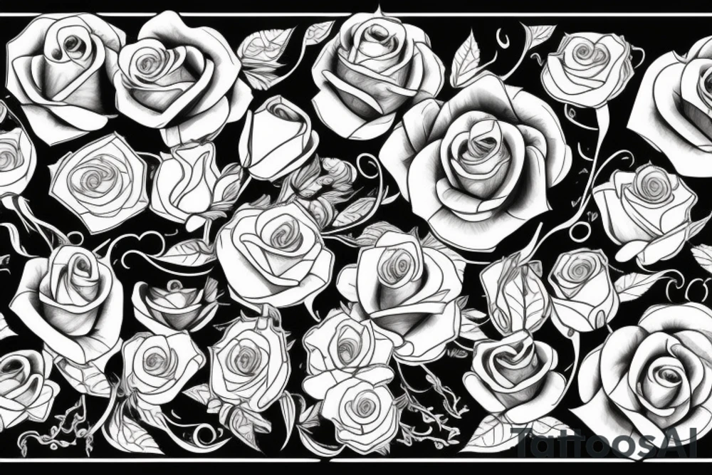 Rose and bike tattoo idea