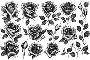 Rose and bike tattoo idea