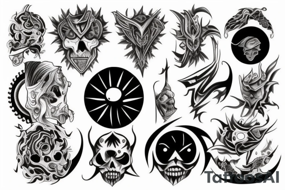 dark sun tattoo idea