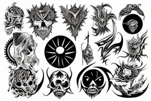 dark sun tattoo idea