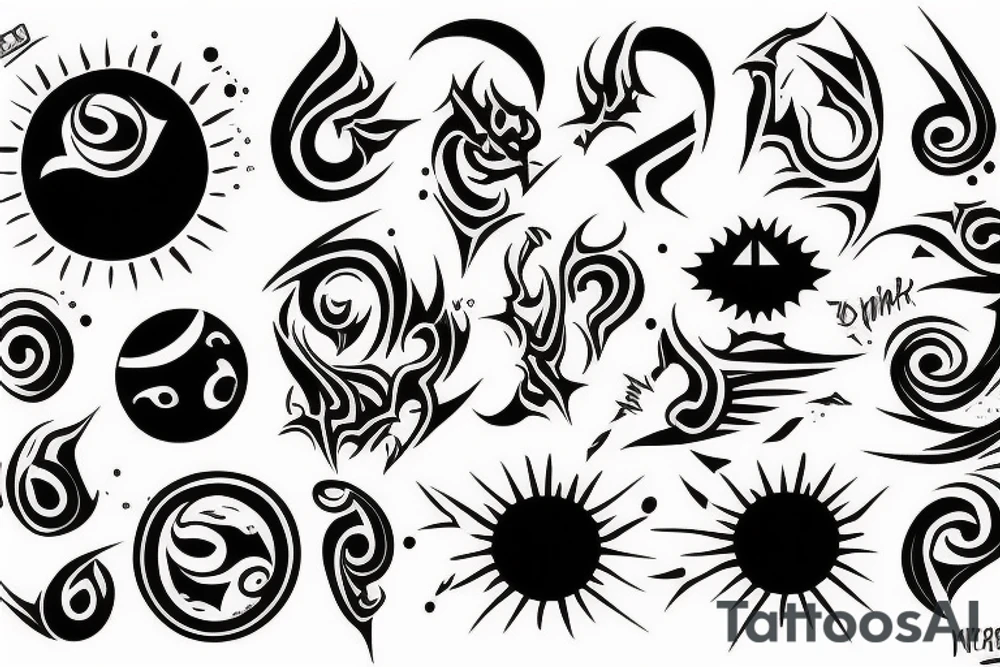 dark sun tattoo idea