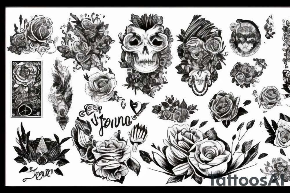 Смерть,часы,коса tattoo idea