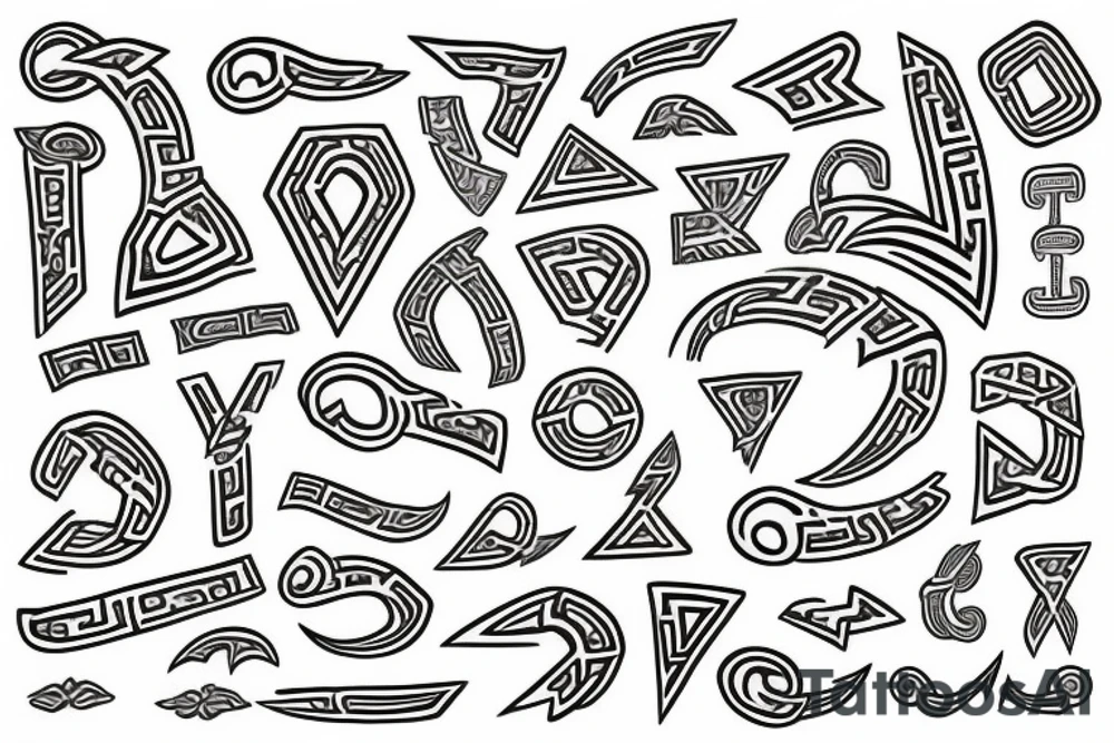 Runes, lightning tattoo idea