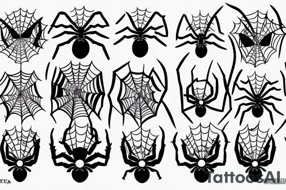 Spider, number 6 tattoo idea
