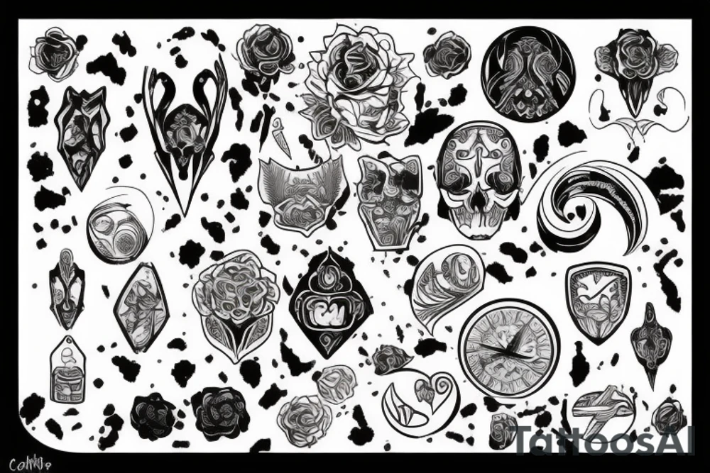 Сердце и мозг tattoo idea