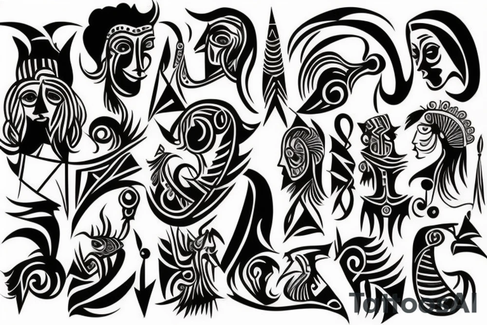 Picasso Style tattoo idea