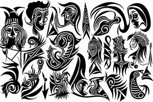 Picasso Style tattoo idea