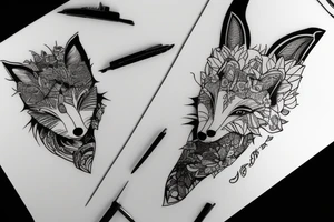 Fox remind a girl tattoo idea