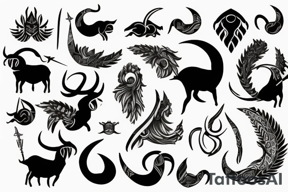 capricorn sign tattoo idea