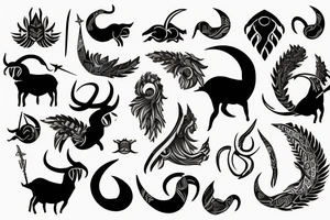 capricorn sign tattoo idea