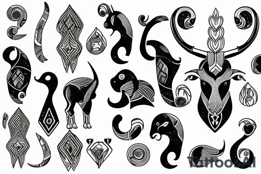 capricorn sign tattoo idea