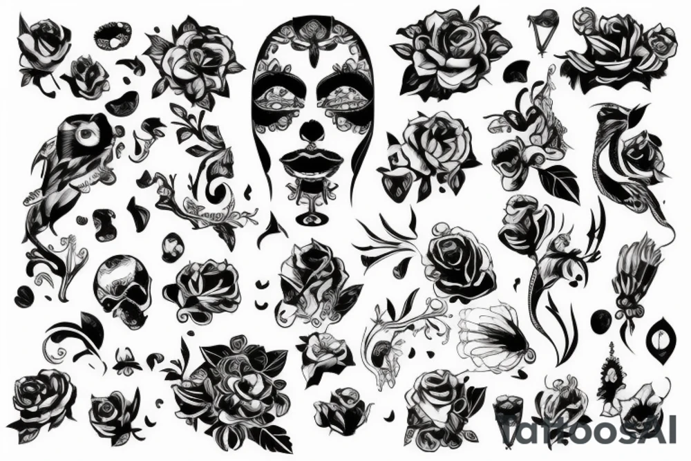 Бог Велес в лесу tattoo idea