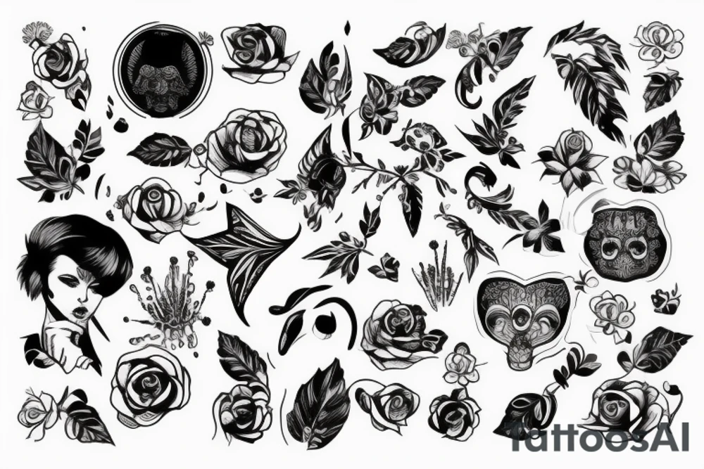Бог Велес в лесу tattoo idea