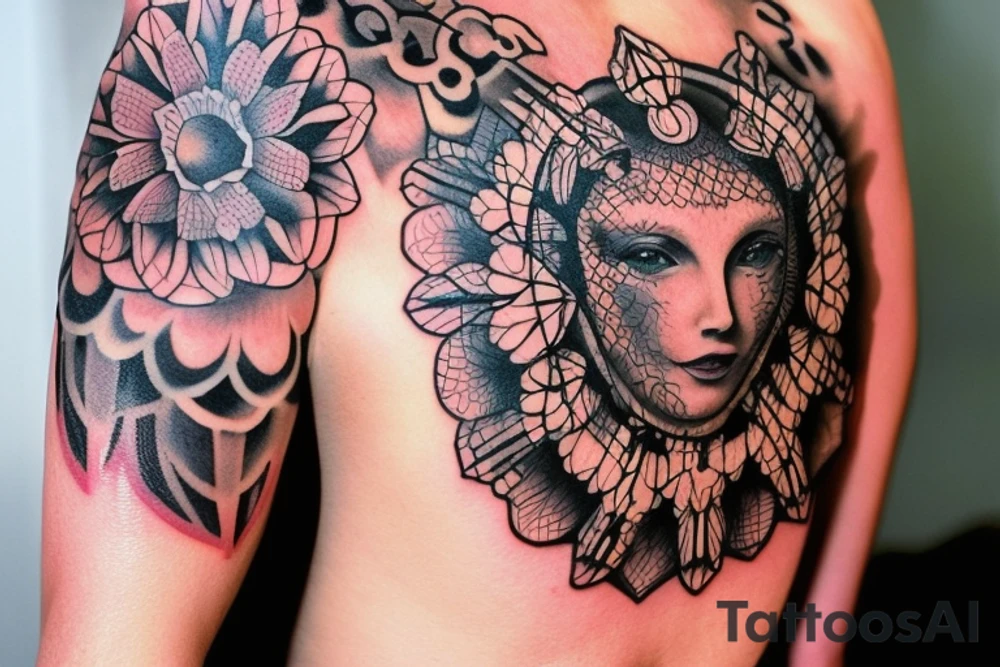 Арнамент в стиле индонезия в виде полоски высотой 10 см шириной 40 см, tattoo idea Арнамент в стиле индонезия в виде полоски высотой 10 см шириной 40 см, tattoo idea