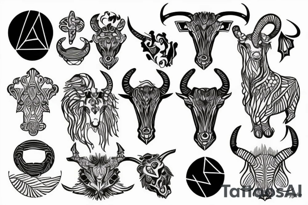 capricorn sign tattoo idea