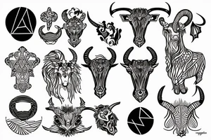 capricorn sign tattoo idea