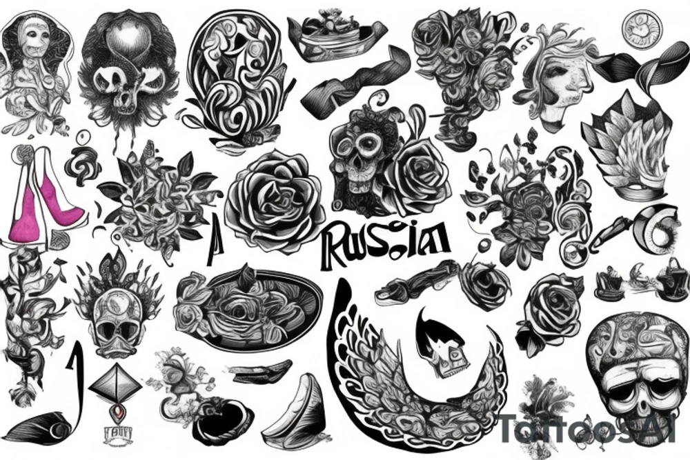 Russian real ways tattoo idea