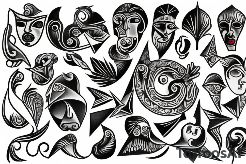 Picasso Style tattoo idea