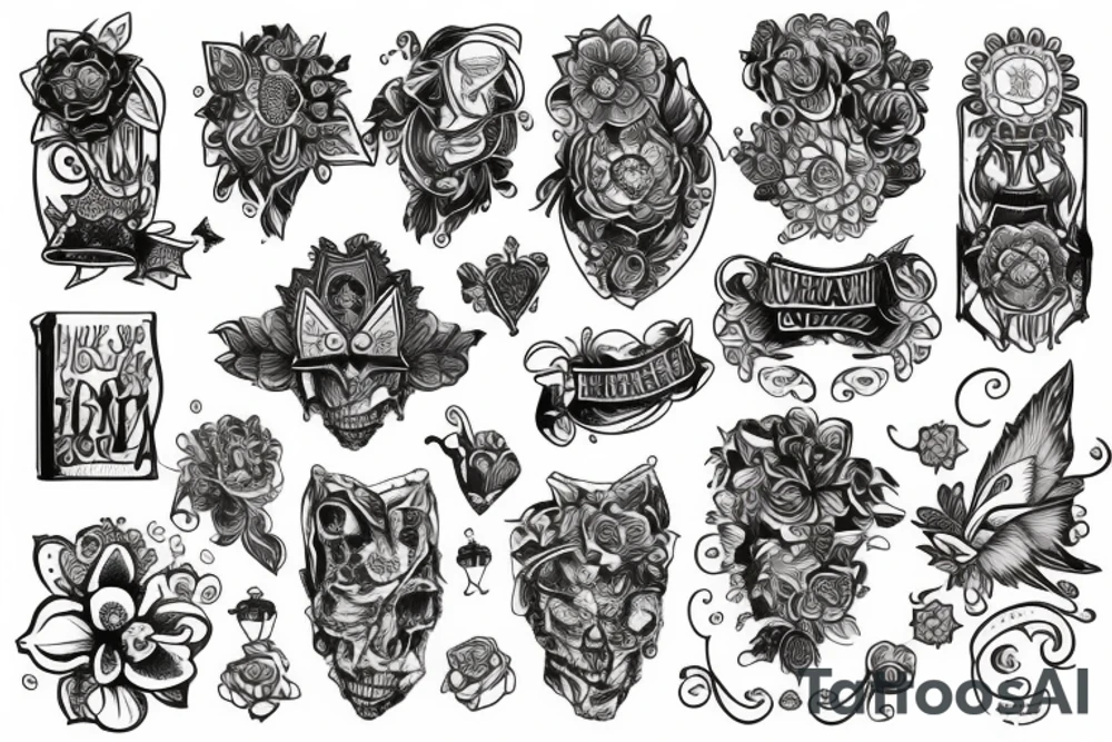 Цветы tattoo idea