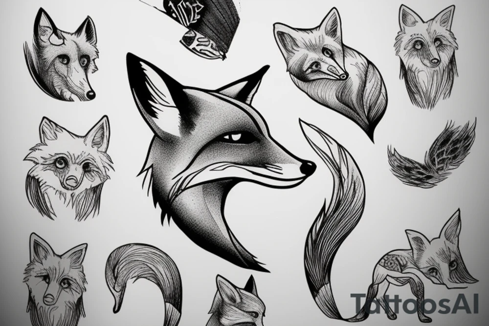 Fox remind a girl tattoo idea