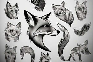 Fox remind a girl tattoo idea
