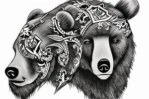 Bear with a bullet tattoo idea