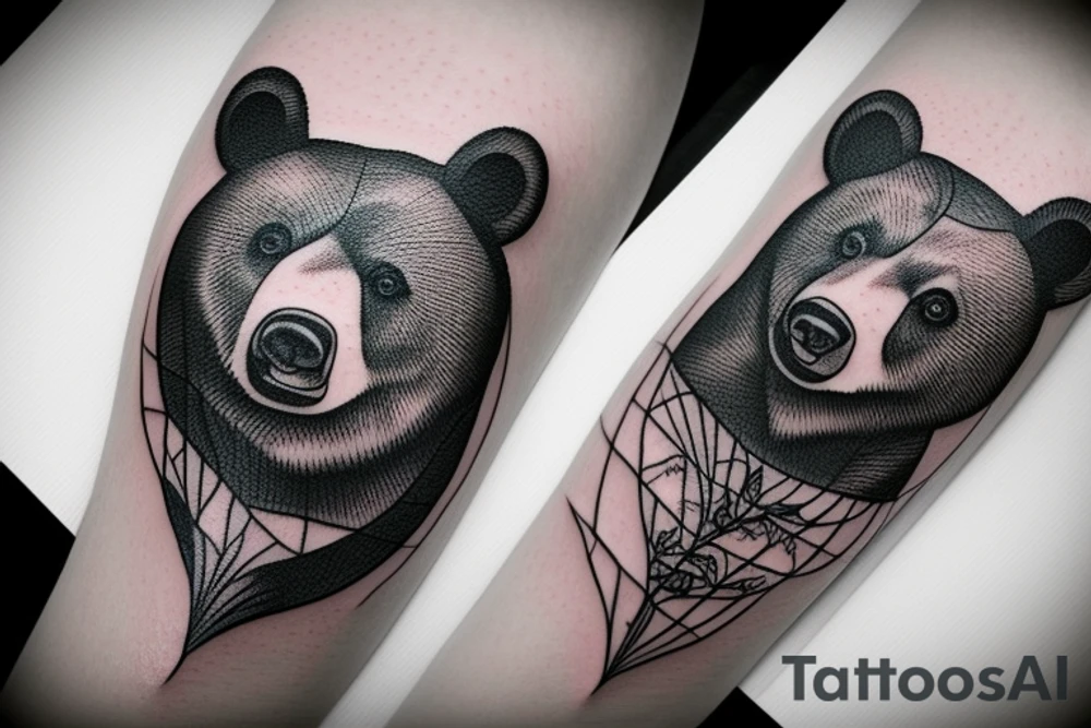 Bear with a bullet tattoo idea